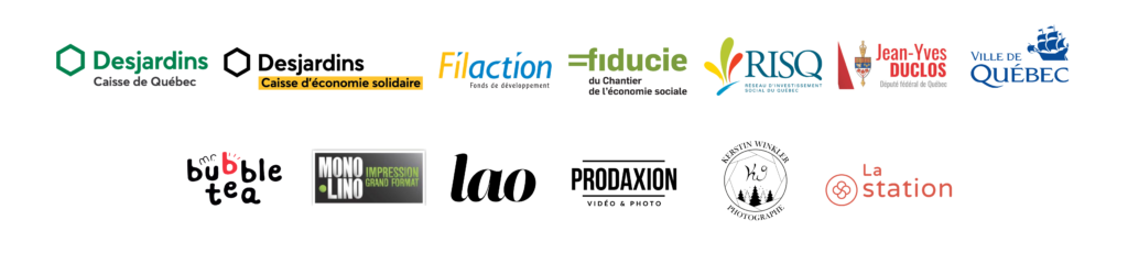 Logos commanditaires pour le 25è anniversaire du Fonds d'emprunt Québec