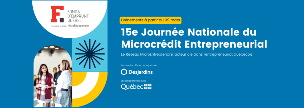 Visuel pour la Journée Nationale du Microcrédit Entrepreneurial